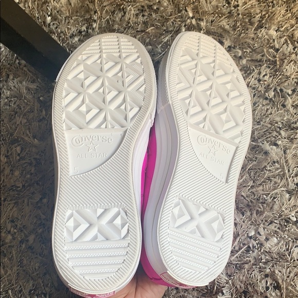 Converse magenta hot pink one star satin sneakers - Picture 7 of 9